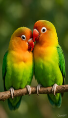 Naklejka premium Love birds 