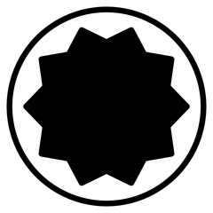 badge glyph icon