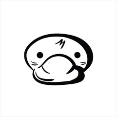 Lineart Platypus Vector Illustration Minimalist Lineart Style