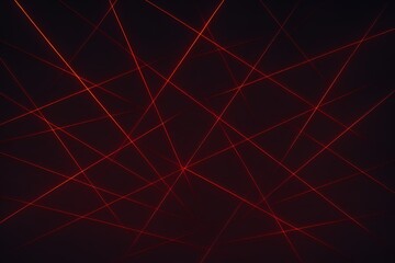 A mesmerizing web of glowing red laser beams intersecting over a dark background, creating a futuristic and dynamic visual pattern full of motion, energy, and technological atmosphere