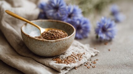 Flax seeds in a small bowl (1)