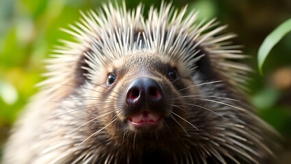 Close-Up Portrait of a Porcupine in Stunning Detail