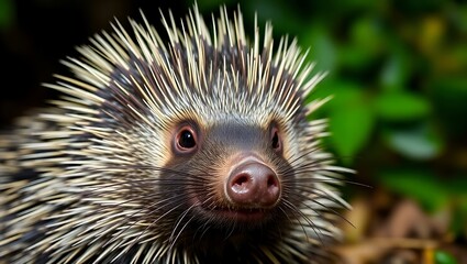 Close-Up Portrait of a Porcupine in Stunning Detail
