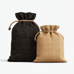Two Small Burlap Sacks