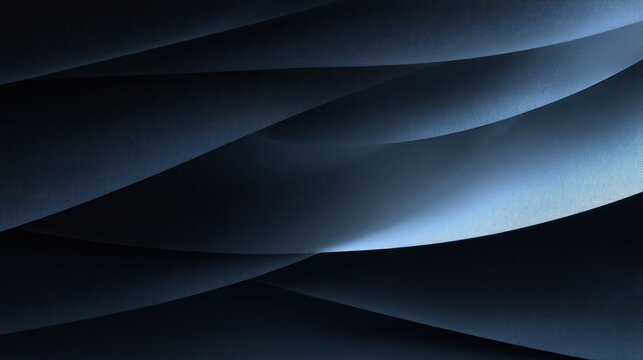 Abstract dark blue layered curves