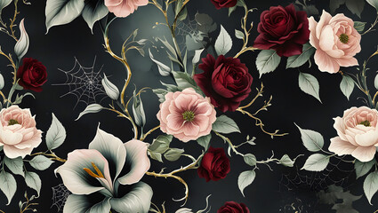 seamless pattern with roses 5