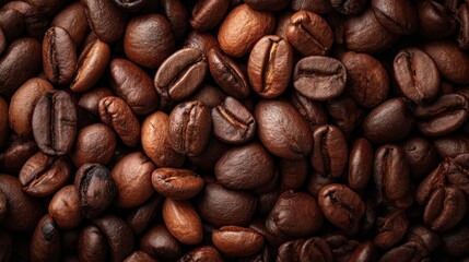 Fototapeta premium Roasted coffee beans close-up (3)