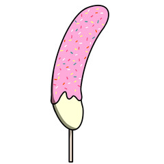 イチゴチョコバナナのイラスト