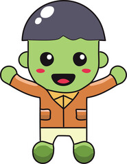 funny cartoon zombie