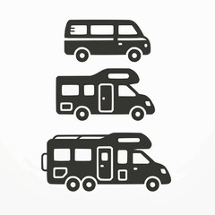 set of transport icons