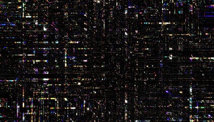 colorful RGB static noise pattern with random flickers and digital distortion, abstrac