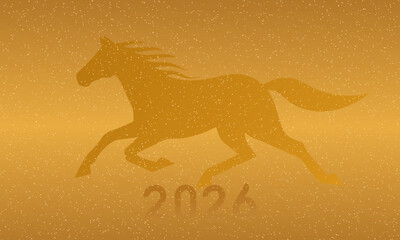 Golden cover for China's Year of the Horse 2026