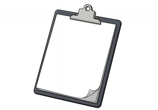 Blank clipboard with paper, ready for your notes, checklist, or important documents to stand out