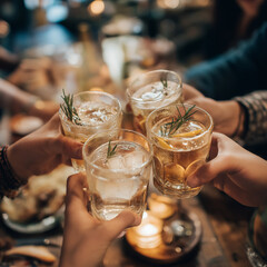 bartender pouring cocktail