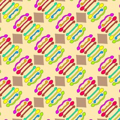 seamless pattern with colorful hand prints