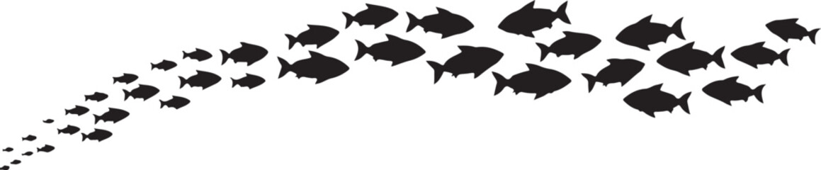 Black silhouette of a cat with artistic black and white style in nature inspired design