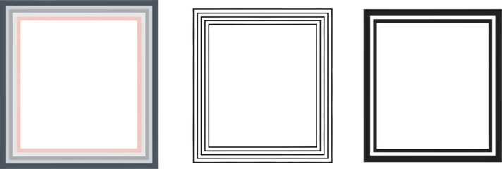 Fototapeta premium Square frame design templates for graphic design and decoration