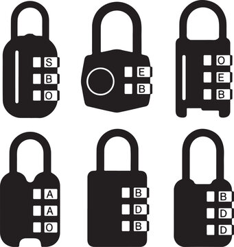 Combination locks with letters and numbers padlock