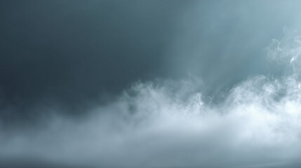 Fototapeta premium Misty Abstract Minimalist Background with Smoke, Fog and Cloud Layers in Soft Light Tones