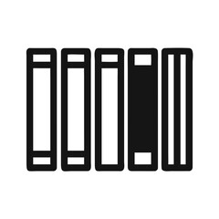 vector illustration of a black book