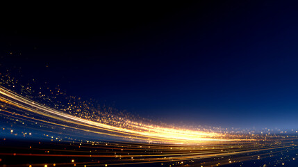 Fototapeta premium light trails on the bridge