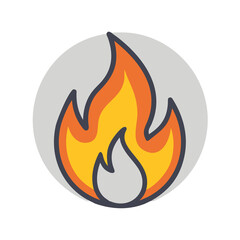fire icon vector illustration
