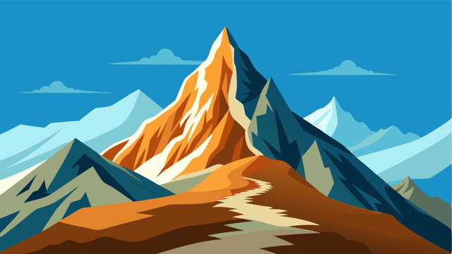 The alpine ridge beckons hikers with its rugged beauty and unrelenting ascent to the top.