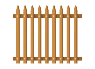 wooden fence with simple design