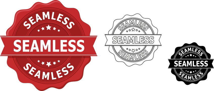 Seamless pattern badge vector design element graphic template