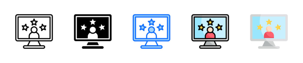 Customer Satisfaction Icon Set Multiple Style Collection