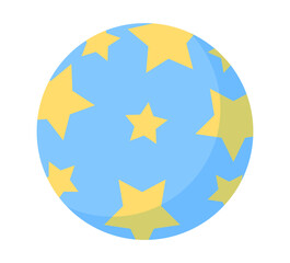 star ball kids toy plastic clipart illustration