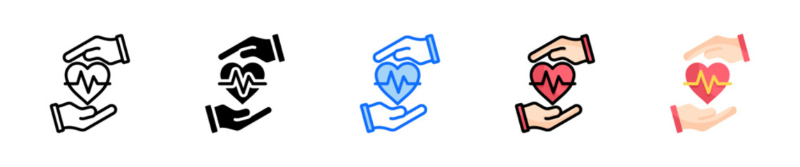 Health And Wellness Icon Set Multiple Style Collection