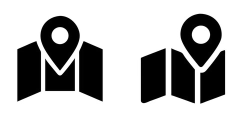 Map Locator Icon for Navigation, GPS, and Travel Apps