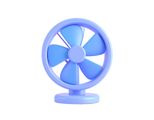 3D Render Desk Fan Illustration
