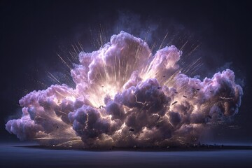 Massive cloud explosion