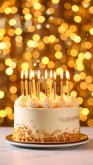 Birthday cake with candles (16)