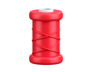 Red 3D Render of a Cylindrical Object