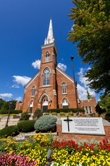 St Lorenz Lutheran Church built by German immigrants in 1845 in Saginaw Valley, Michigan.
