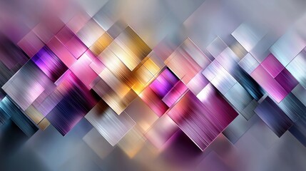 Futuristic hexagon pattern with glowing light effects and metallic reflections forming digital abstract background in high-tech layout, Generative AI