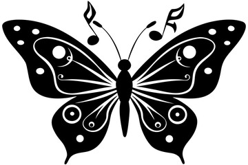 Vector art of silhouette of  butterfly  
