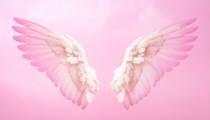 pink angel wings