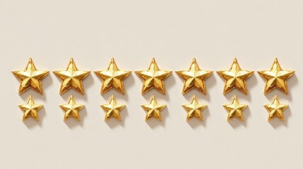 Golden star rating, excellent feedback