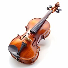Fototapeta premium violin on white background