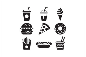 Minimal Food and Drink Icons Collection for Digital Design