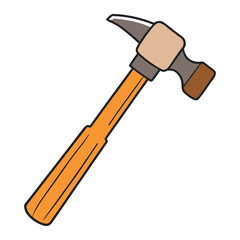 Heavy-duty framing hammer with a straight claw, durable steel head, and shock-absorbing handle—perfect for driving large nails and tough framing jobs on construction sites.
