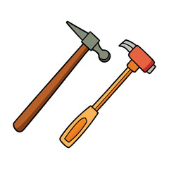 A sturdy nail puller hammer with a clawed end for removing nails and a solid head for pounding. Ideal for carpentry, DIY tasks, and home repairs with ease and precision.
