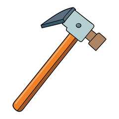 A roofing hammer with a sharp claw for shingle removal and a flat face for nailing. Durable, ergonomic, and perfect for roofing and construction tasks.
