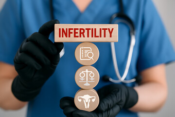 INFERTILITY. Infertility or sterility medical treatment concept.new concept