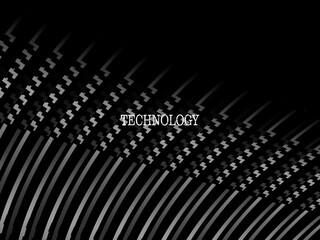 Black background vector luxury invitation card. Elegant wavy lines pattern on black background. Premium design illustration for wedding, vip cover template, grand opening, flyer, etc.