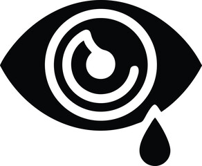 Eye with tear icon